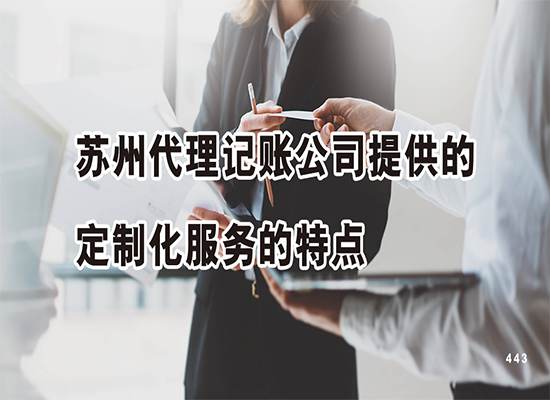 苏州代理记账公司提供的定制化服务的特点？